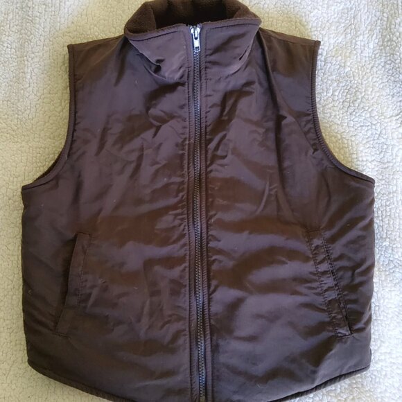VF Fleece Lined Vest 3M thinsulate warm Brown Vest Small - Picture 7 of 14
